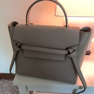 Celine Micro Belt Bag in Light Taupe